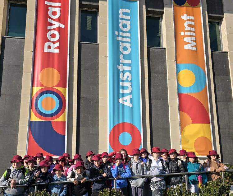 Stage 3 students at Royal Australian Mint
